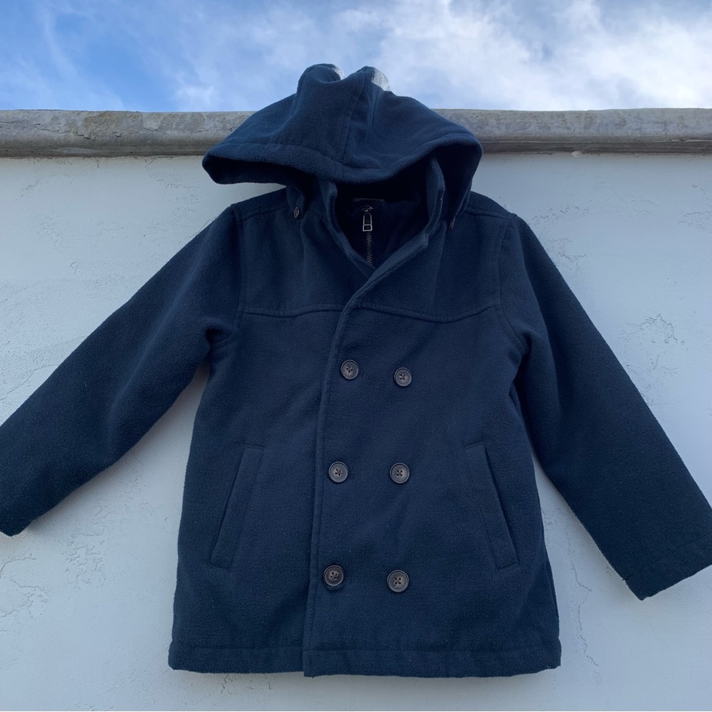Gymboree Hooded Double Breasted Pea Coat, 5-6